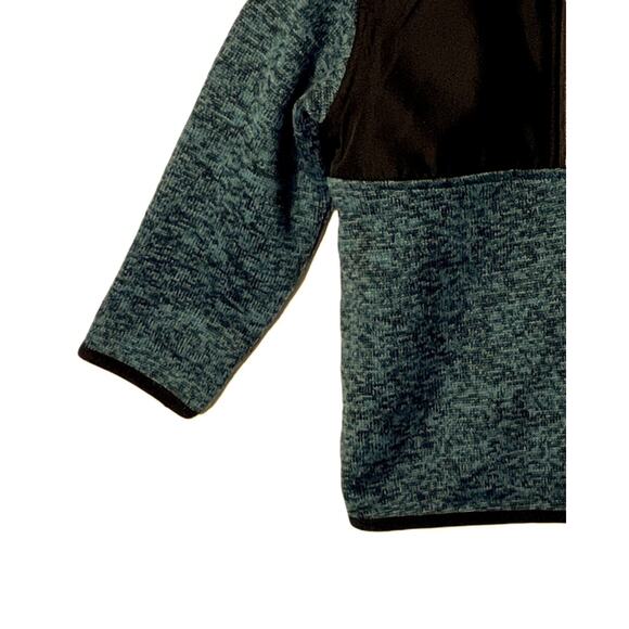 Timberland Fleece Pullover Boys Size 3T Green Black Long Sleeve 1/4 Zip Unisex - Picture 5 of 7